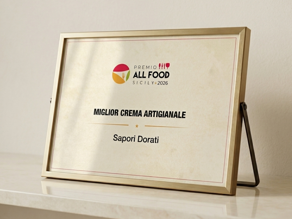 Miglior crema artigianale siciliana. Premio All Food Sicily 2026